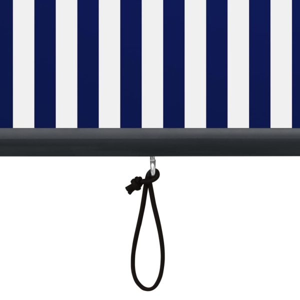 Estore de rolo para exterior 80x250 cm azul e branco - Image 7