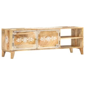 Móvel de TV 120x30x40 cm madeira de mangueira maciça