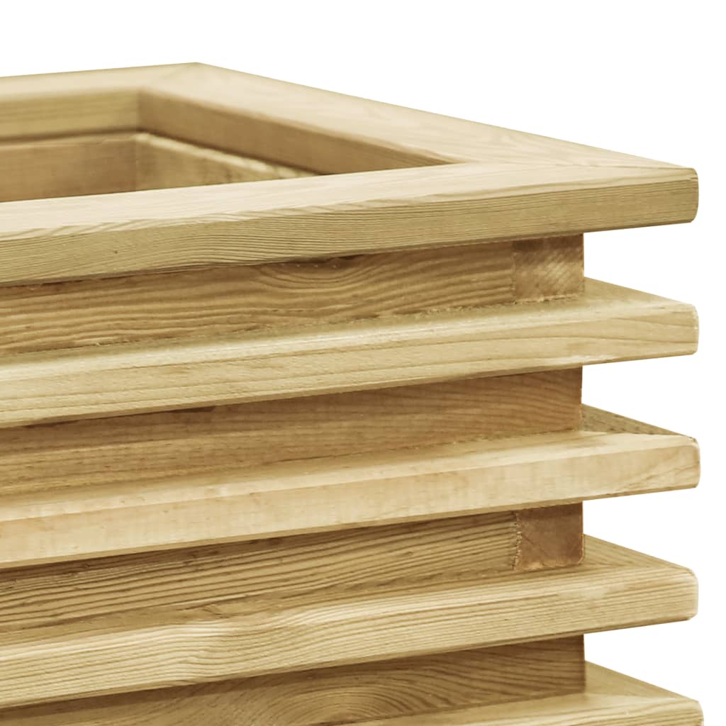 Vaso/floreira de jardim 50x50x40 cm madeira pinho impregnada - Image 4