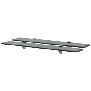 Prateleiras flutuantes 2 pcs vidro 70x10 cm 8 mm