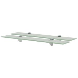 Prateleiras flutuantes 2 pcs vidro 60x10 cm 8 mm