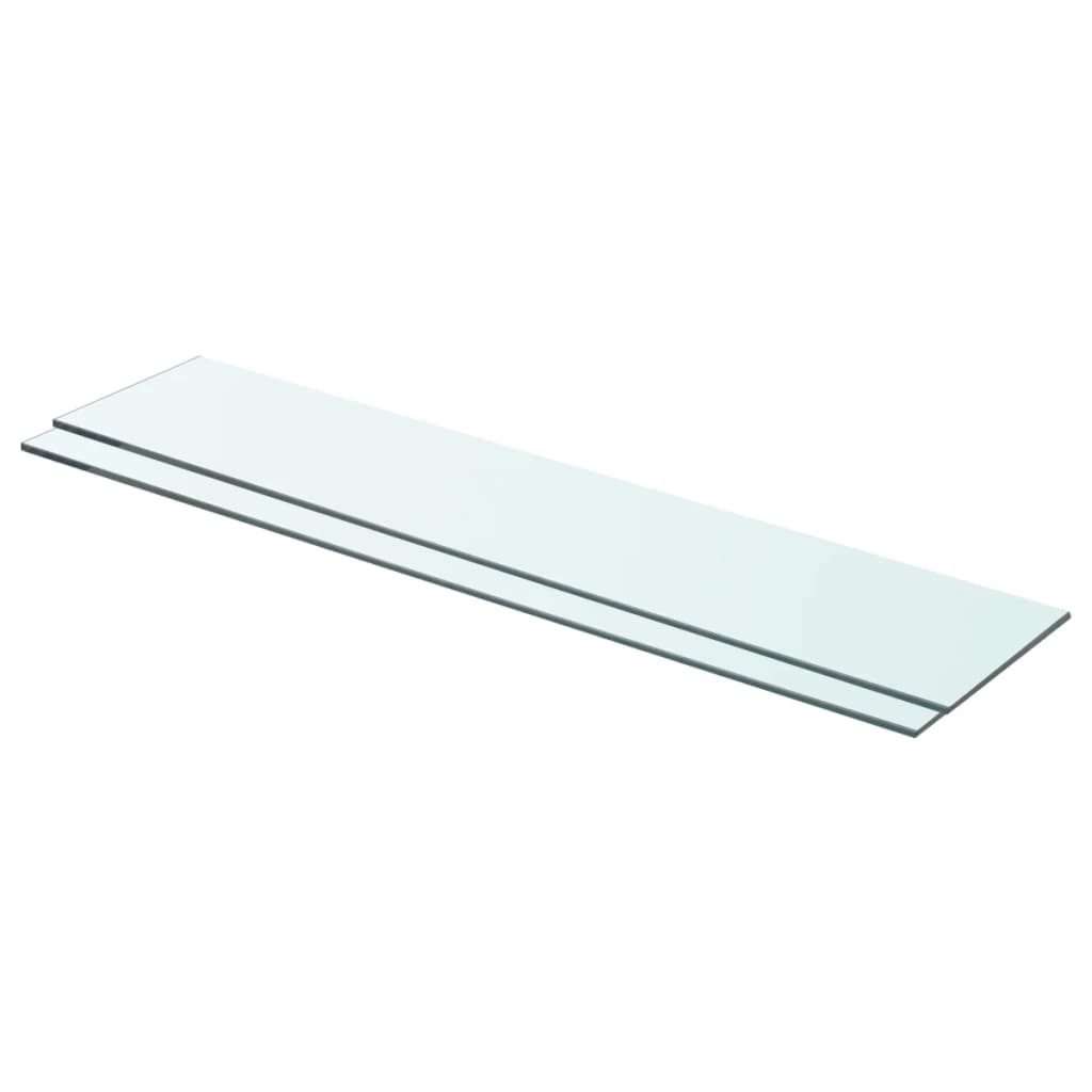 Prateleiras 2 pcs 70x15 cm vidro transparente