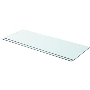 Prateleiras 2 pcs 80x30 cm vidro transparente