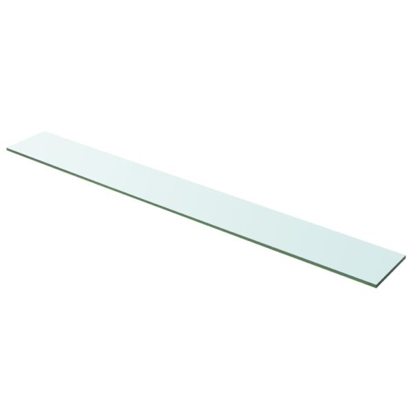 Prateleiras 2 pcs 100x12 cm vidro transparente - Image 2
