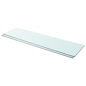 Prateleiras 2 pcs 110x30 cm vidro transparente