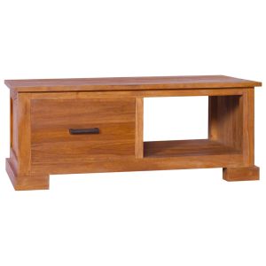 Móvel de TV 90x50x37 cm madeira de teca maciça