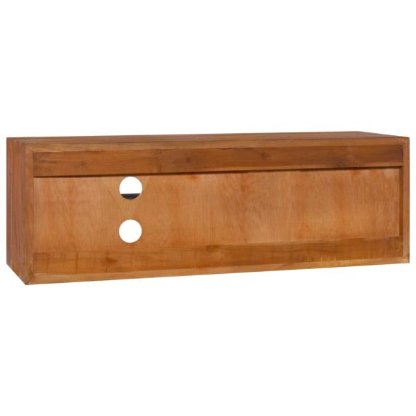 Armário de parede TV 90x30x30 cm madeira de teca maciça - Image 5