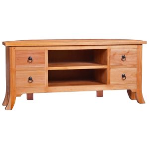 Móvel de TV 100x40x45 cm madeira de mogno maciça