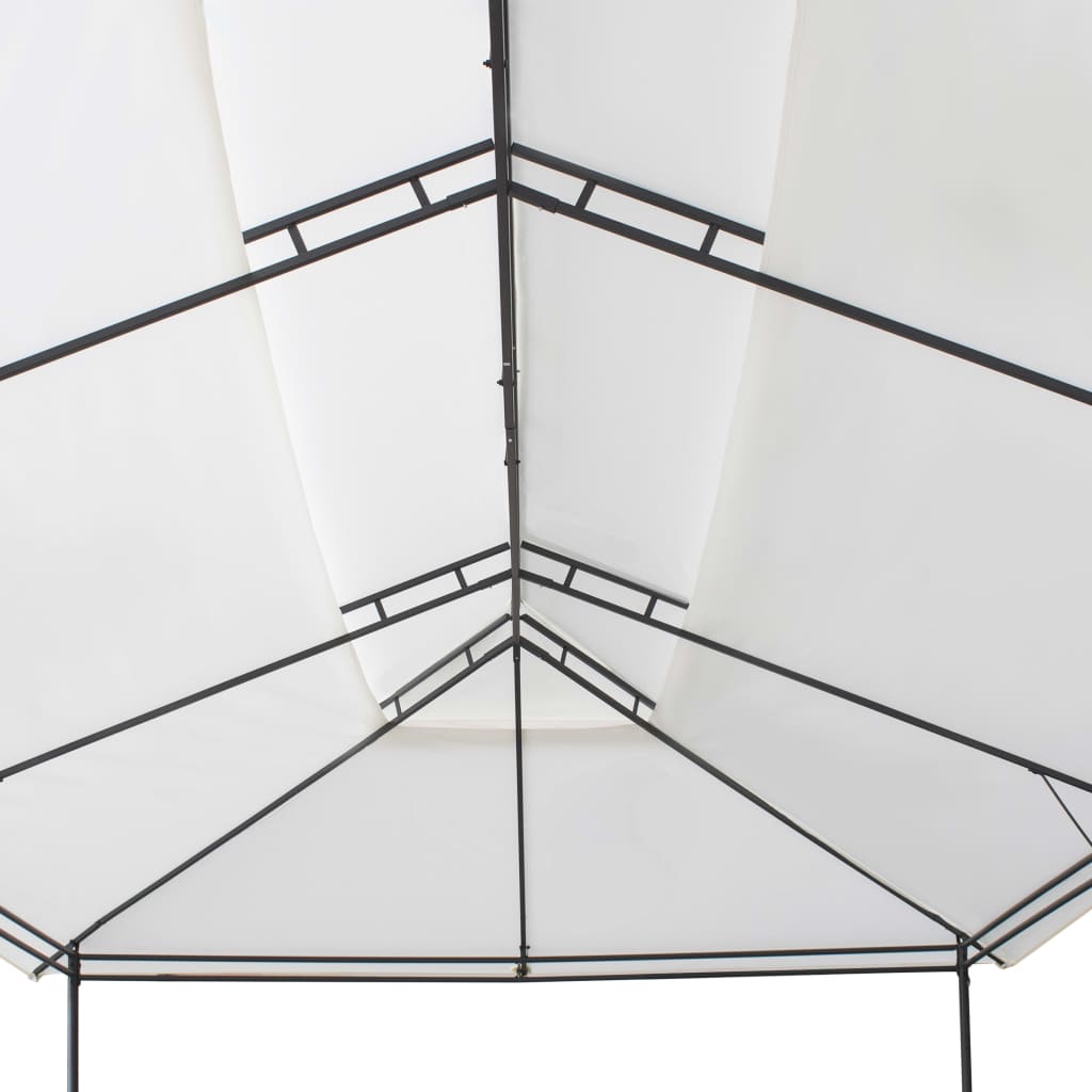Gazebo 600x298x270 cm 180g/m² branco - Image 5