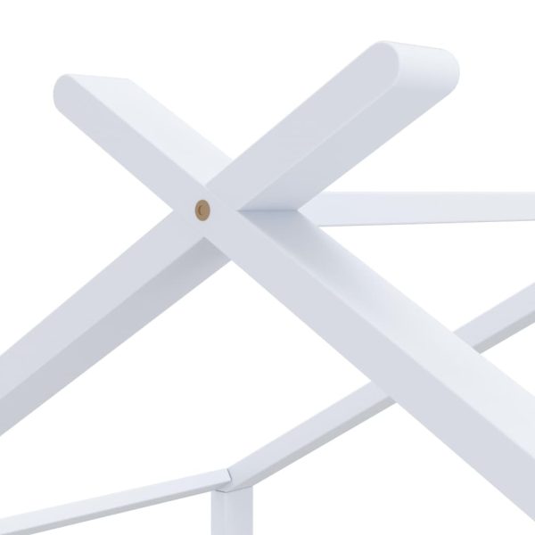 Estrutura de cama para crianças 80x160 cm pinho maciço branco - Image 5