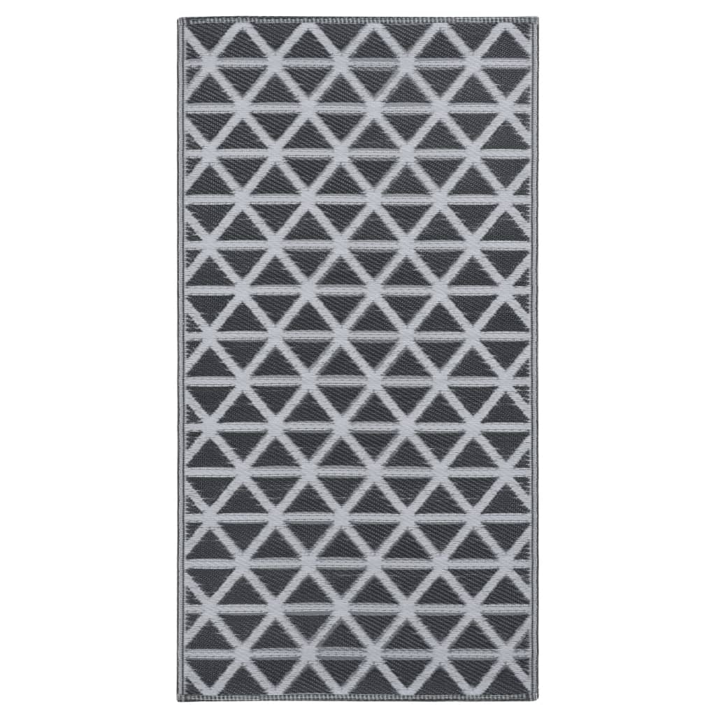 Tapete de exterior 120x180 cm PP preto - Image 2