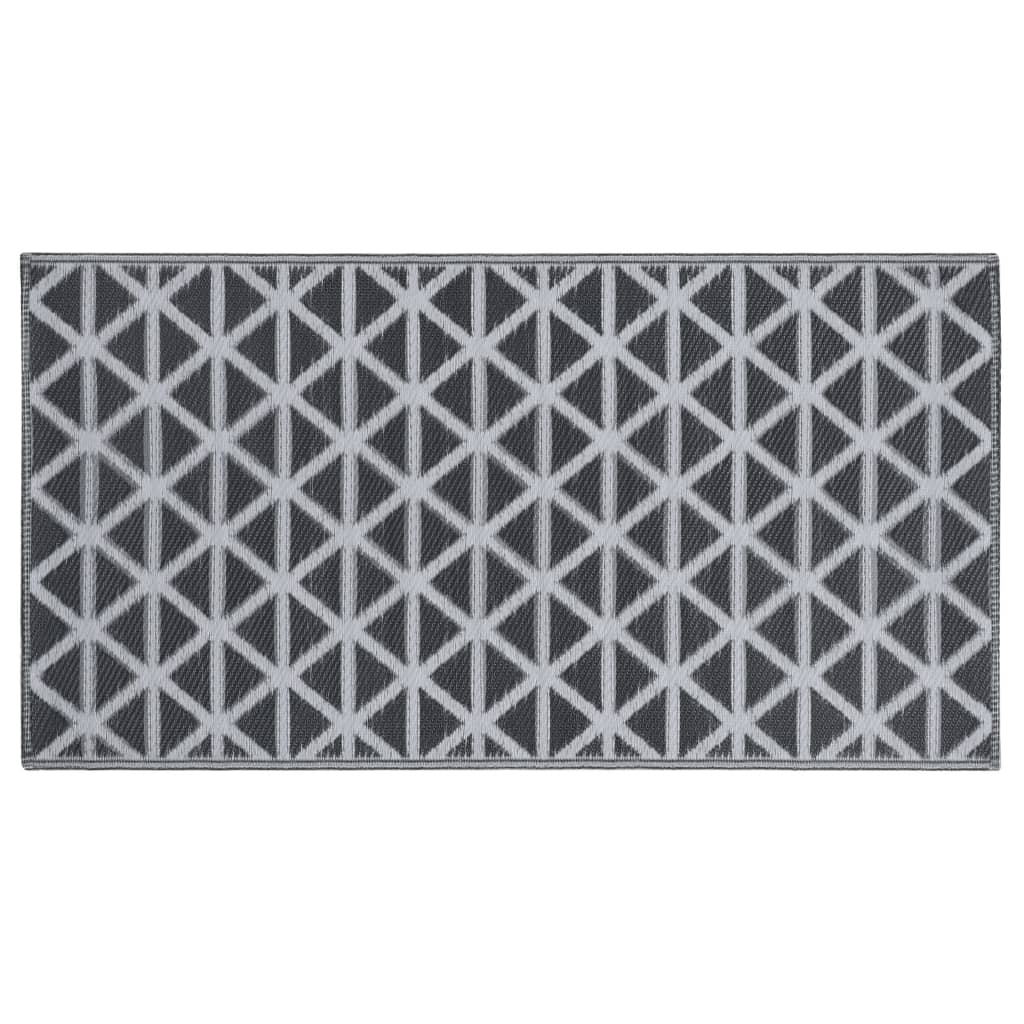 Tapete de exterior 120x180 cm PP preto - Image 3
