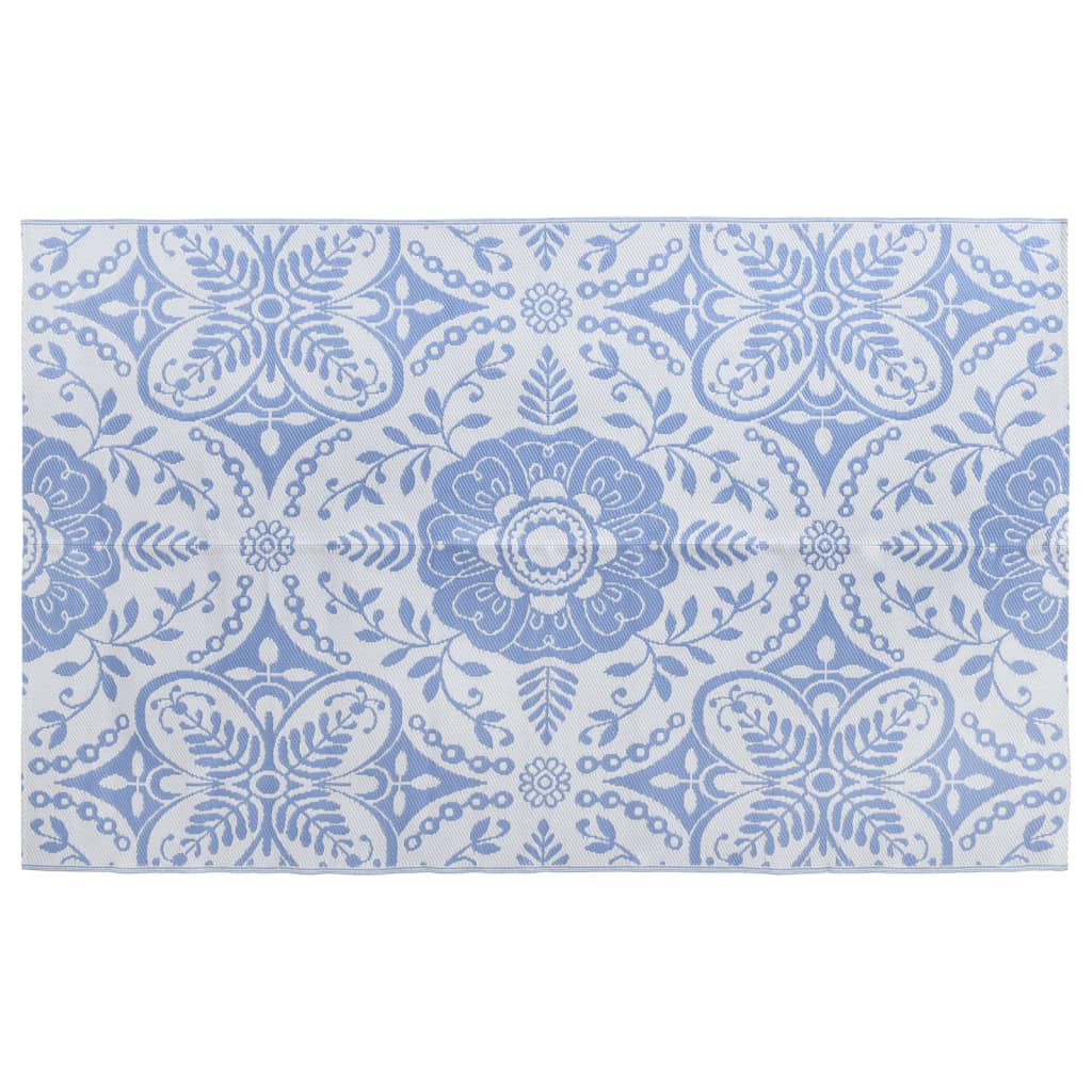 Tapete de exterior 190x290 cm PP azul-bebé - Image 3