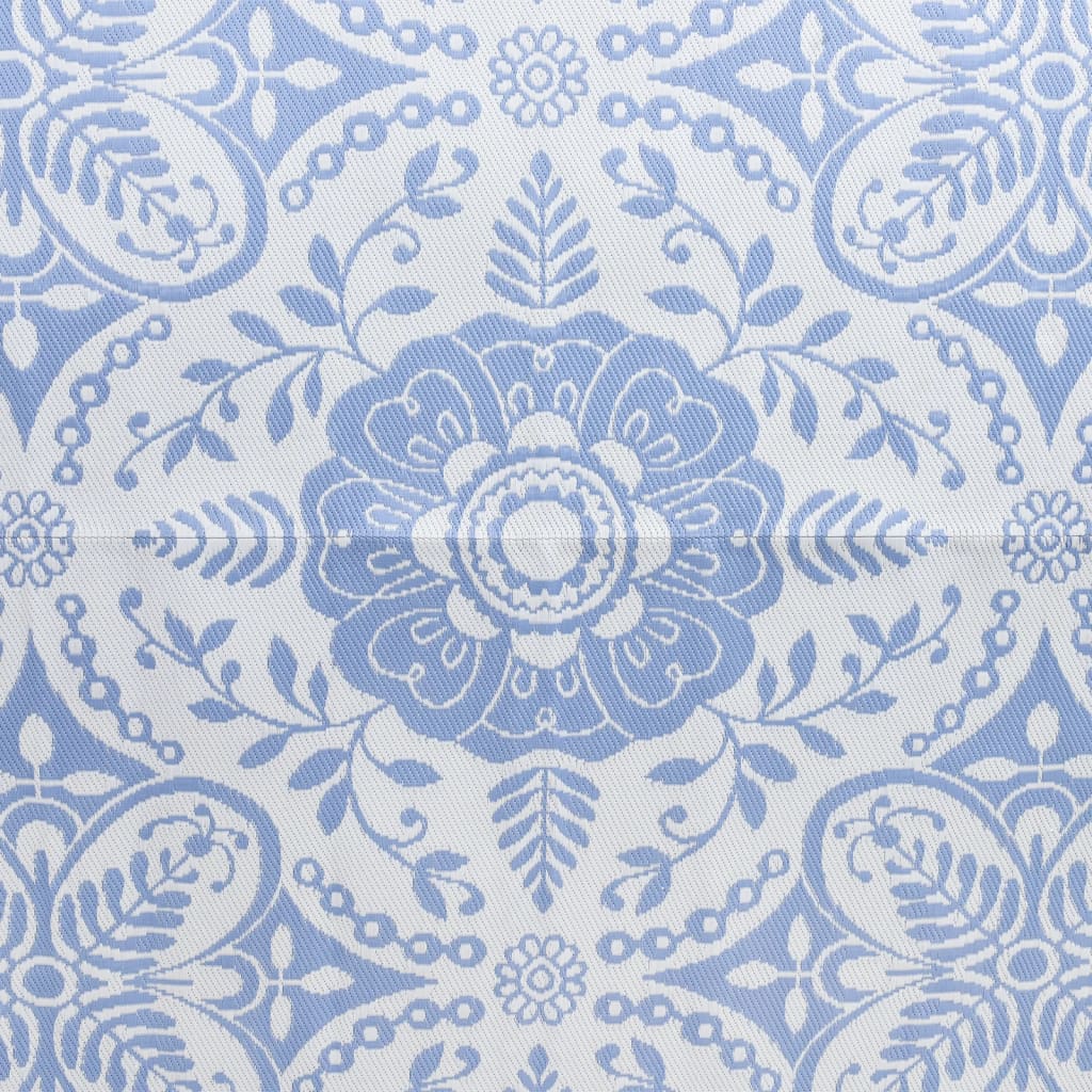 Tapete de exterior 190x290 cm PP azul-bebé - Image 6