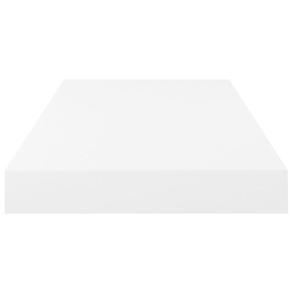 Prateleira de parede suspensa 50x23x3,8 cm MDF branco - Image 4