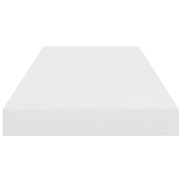 Prateleiras de parede suspensas 4 pcs 60x23,5x3,8cm MDF branco - Image 5