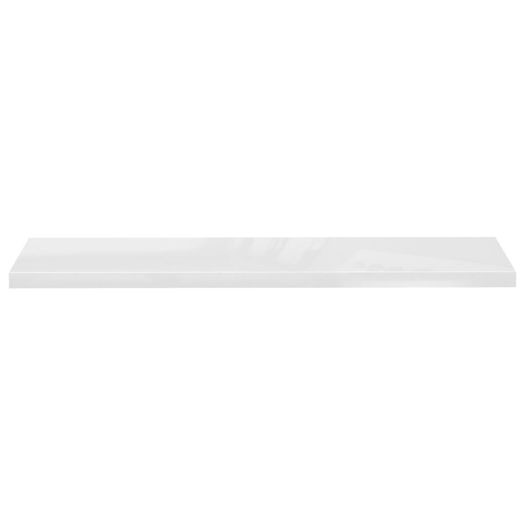 Prateleiras de parede suspensas 2 pcs 120x23,5x3,8cm MDF branco - Image 3