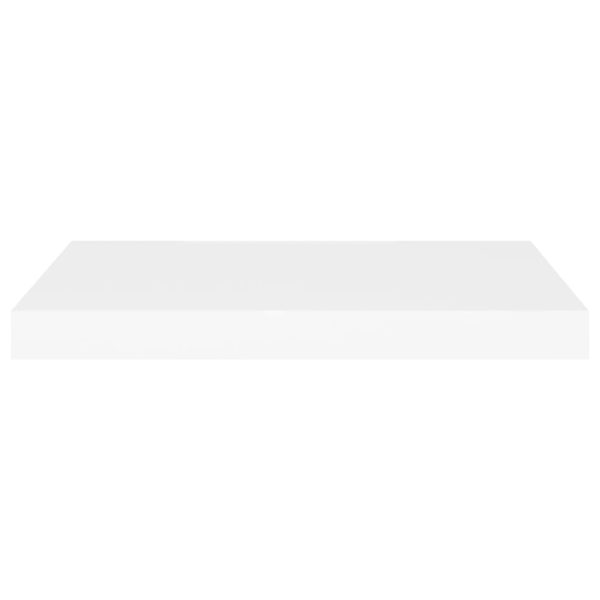 Prateleira de parede suspensa 60x23,5x3,8 cm MDF branco - Image 3