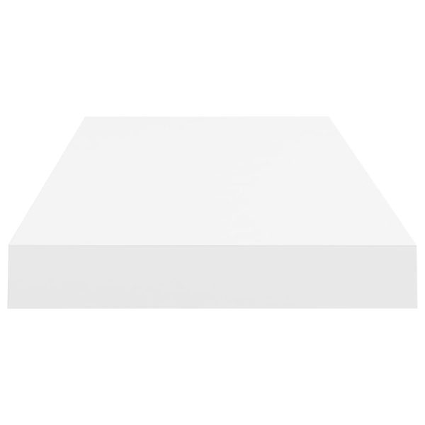 Prateleira de parede suspensa 60x23,5x3,8 cm MDF branco - Image 4