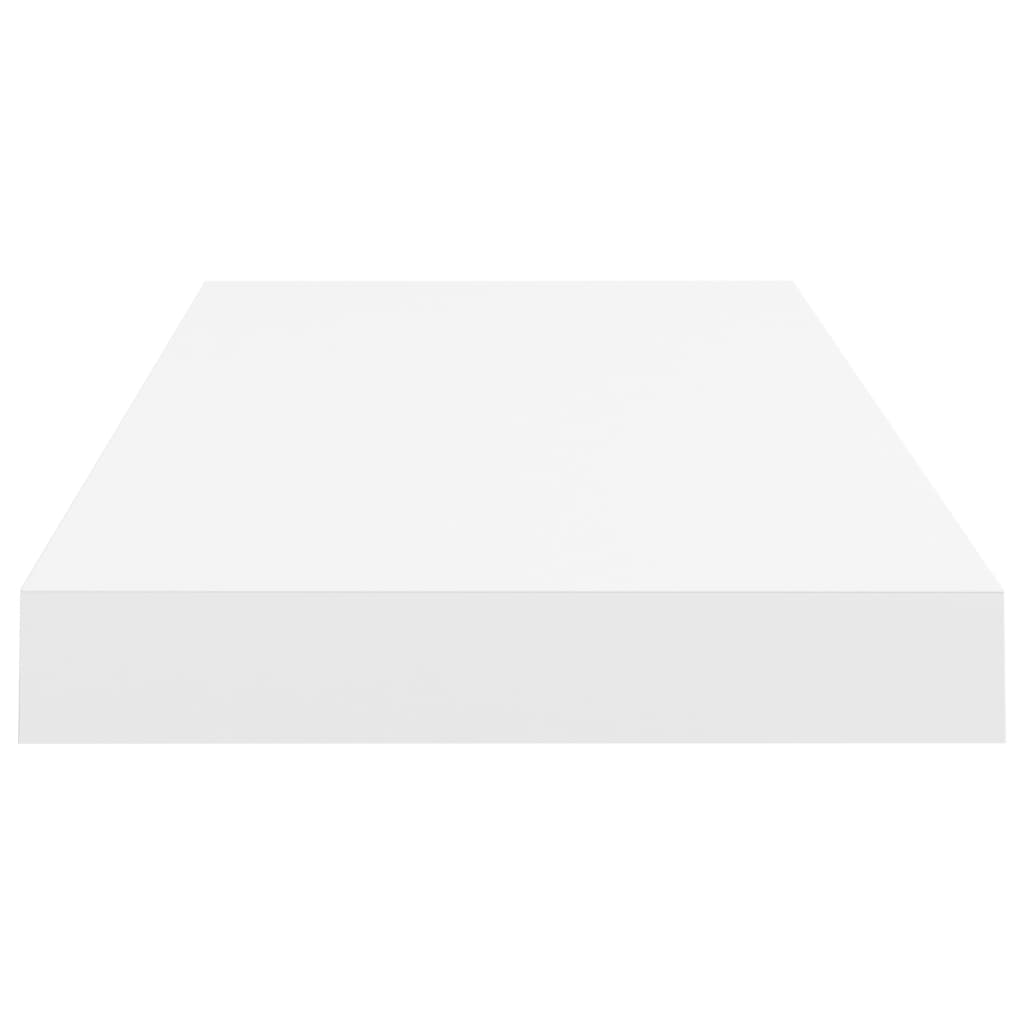 Prateleiras de parede suspensas 2 pcs 60x23,5x3,8cm MDF branco - Image 4