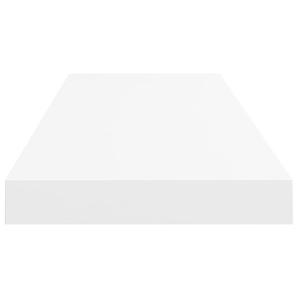 Prateleiras parede suspensas 2 pcs 80x23,5x3,8cm MDF branco - Image 4