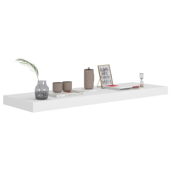 Prateleiras parede suspensas 2 pcs 80x23,5x3,8cm MDF branco - Image 6