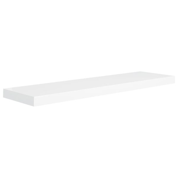 Prateleiras parede suspensas 4 pcs 90x23,5x3,8cm MDF branco - Image 2