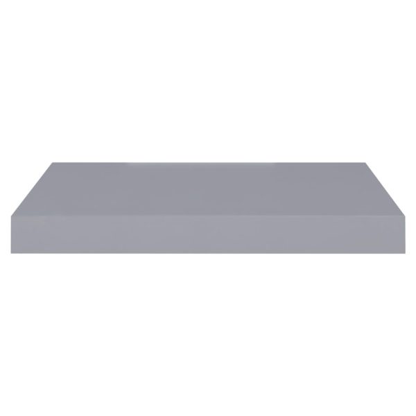 Prateleiras de parede suspensas 2 pcs 40x23x3,8cm MDF cinza - Image 4