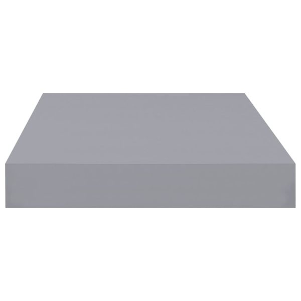 Prateleiras de parede suspensas 2 pcs 40x23x3,8cm MDF cinza - Image 5