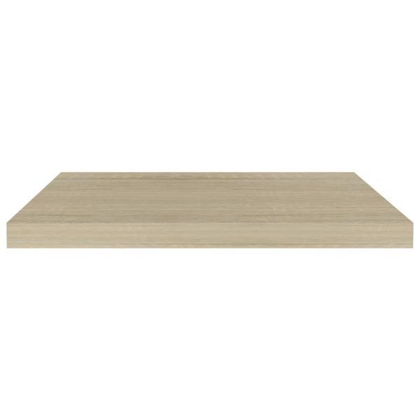 Prateleiras parede suspensas 2 pcs 60x23,5x3,8 cm MDF carvalho - Image 3