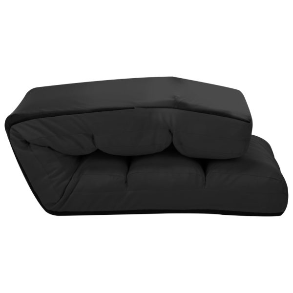 Colchão dobrável couro artificial preto - Image 6