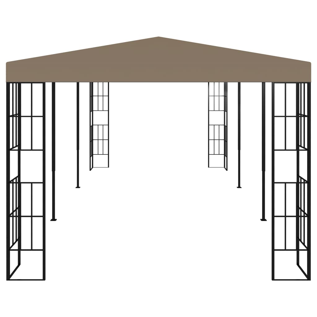 Gazebo 6x3 m cinzento-acastanhado - Image 3