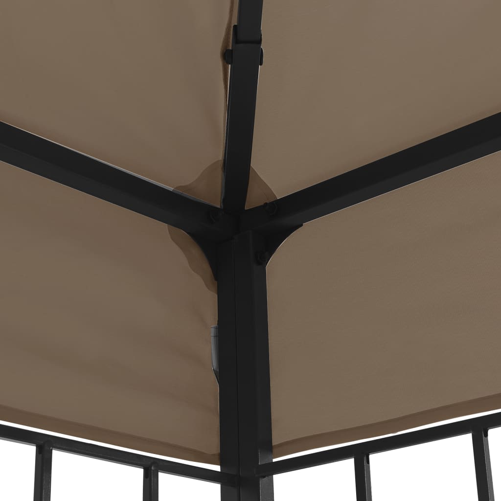 Gazebo 6x3 m cinzento-acastanhado - Image 4