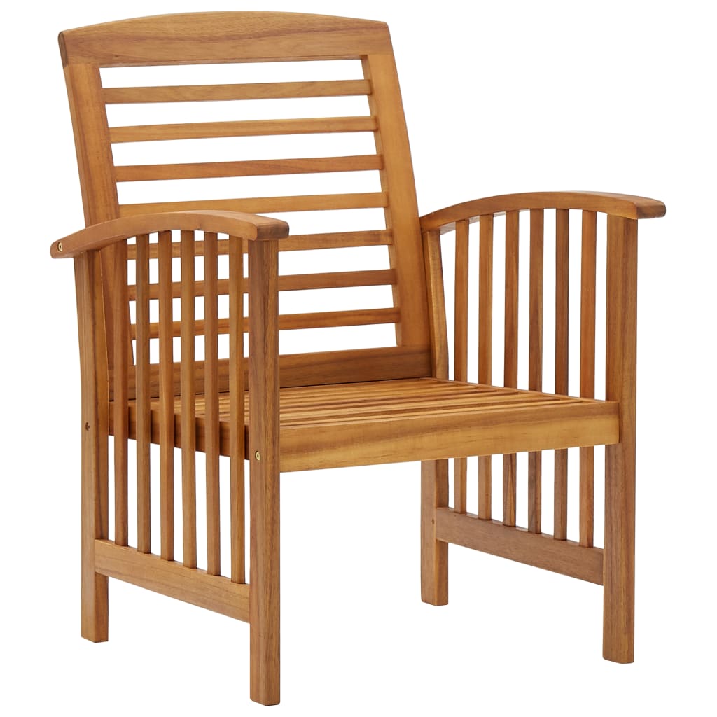 Cadeiras de jardim 2 pcs madeira acácia maciça - Image 2
