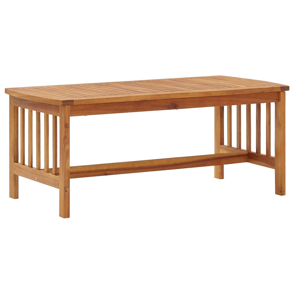2 pcs conjunto lounge de jardim c/ almofadões acácia maciça - Image 5