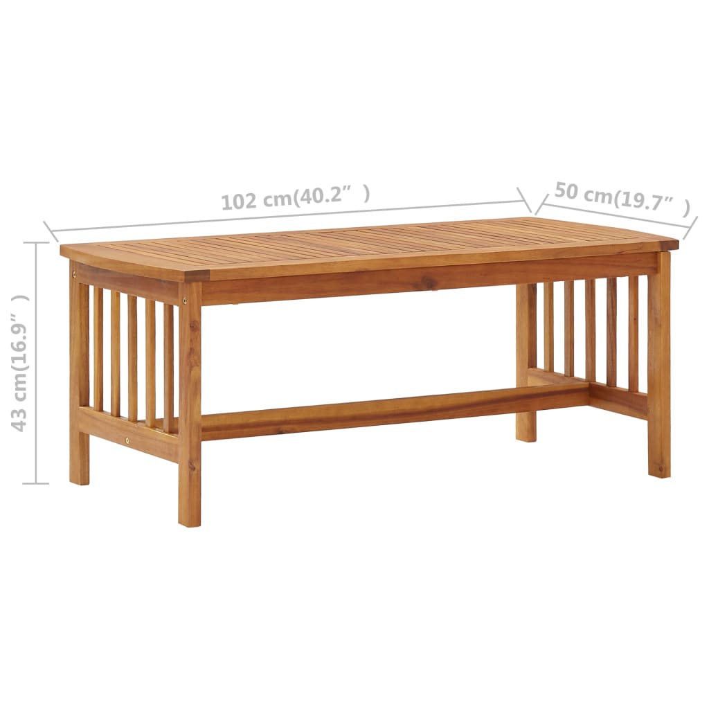2 pcs conjunto lounge de jardim c/ almofadões acácia maciça - Image 10