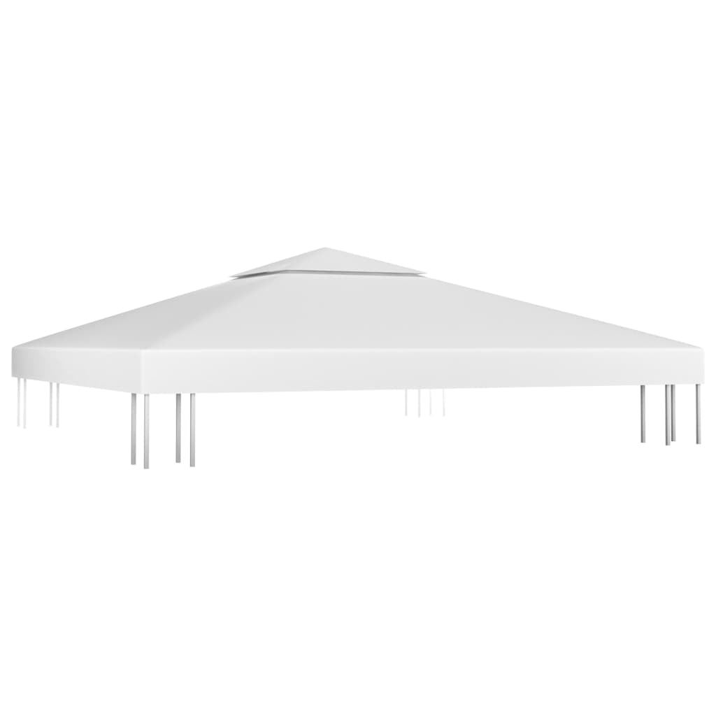 Cobertura de gazebo com 2 camadas 310 g/m² 3x3 m branco - Image 2