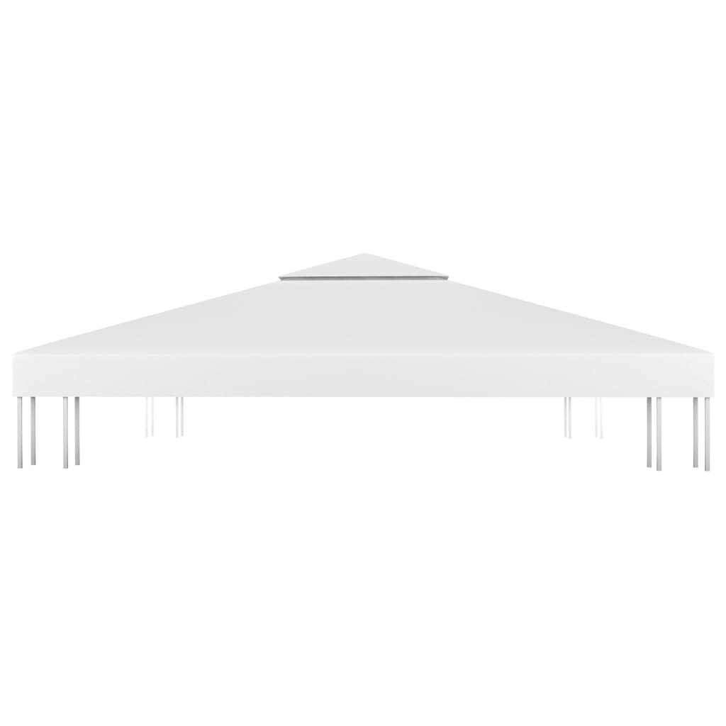 Cobertura de gazebo com 2 camadas 310 g/m² 3x3 m branco - Image 3