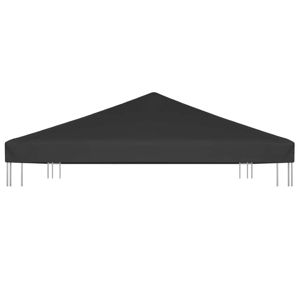 Cobertura de gazebo 270 g/m² 4x3 m preto - Image 4