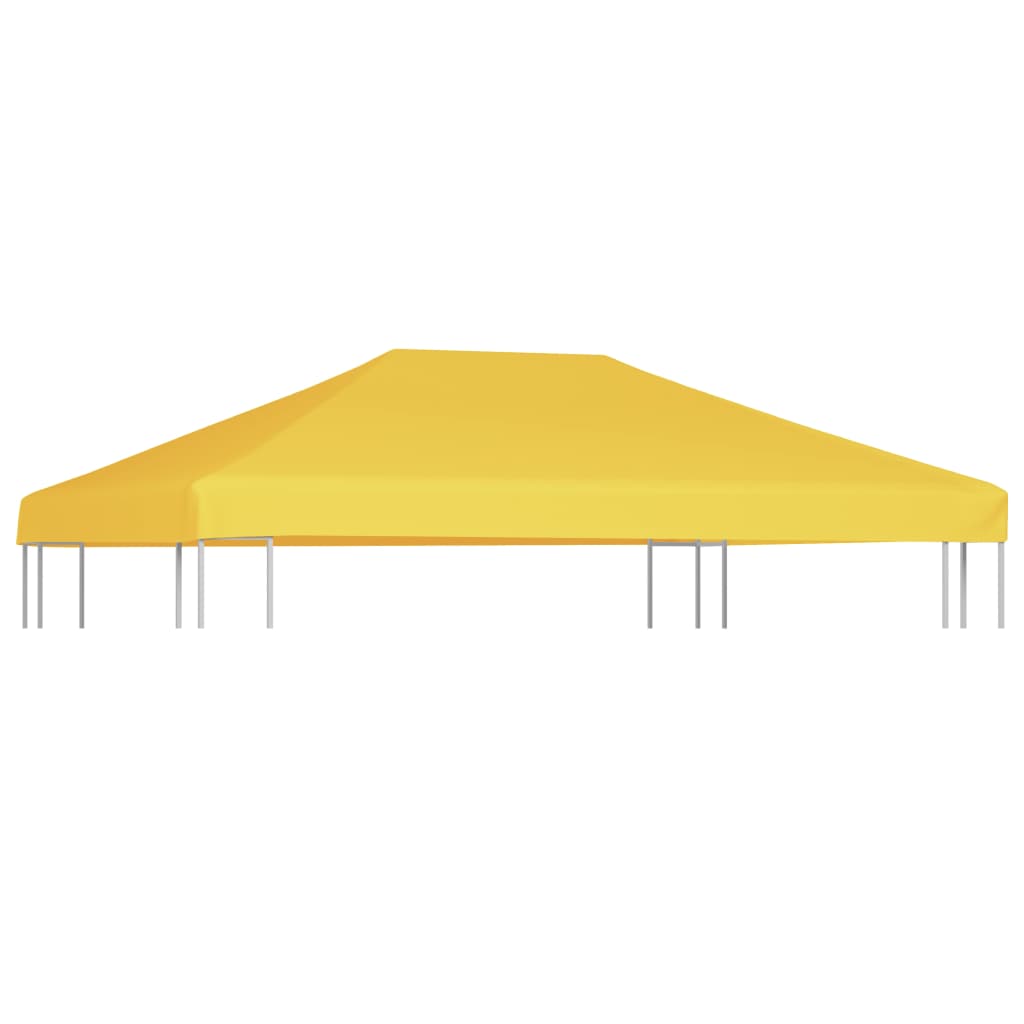 Cobertura de gazebo 270 g/m² 4x3 m amarelo - Image 2