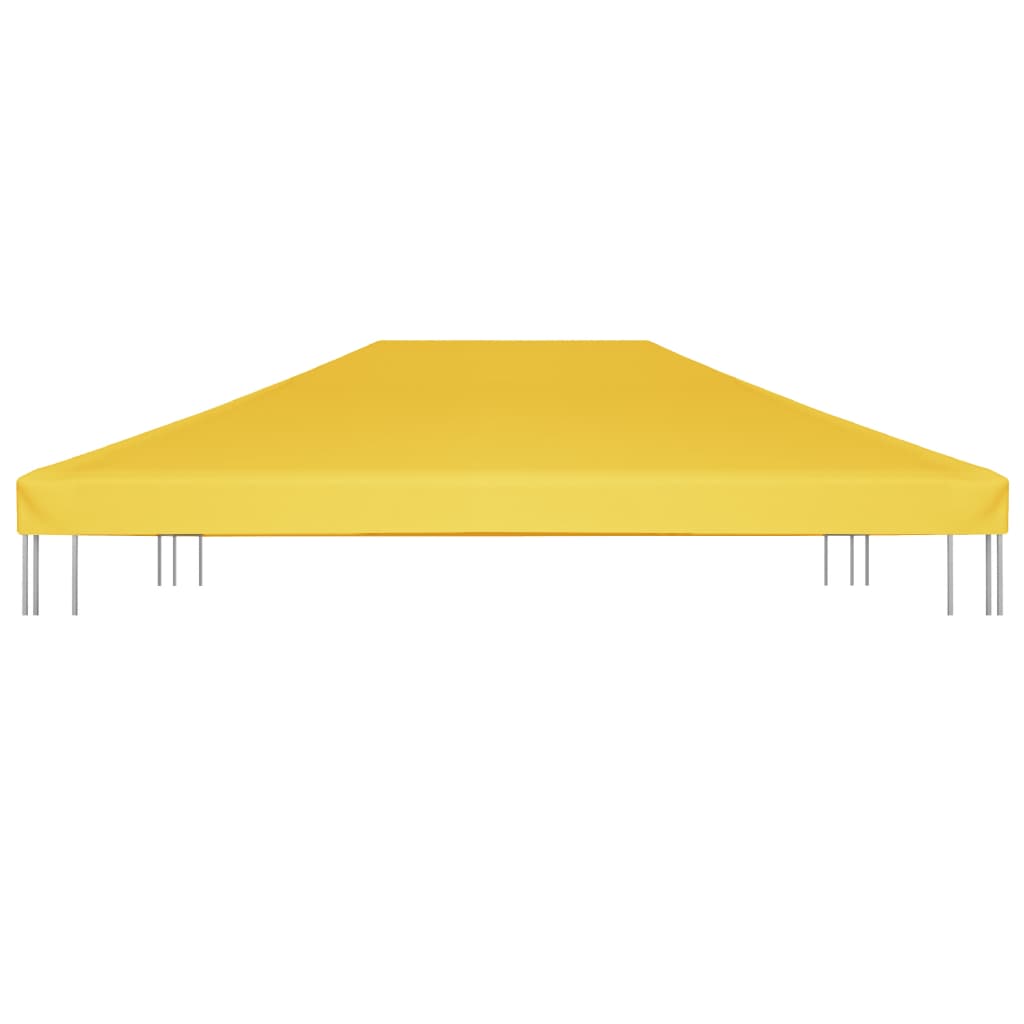 Cobertura de gazebo 270 g/m² 4x3 m amarelo - Image 3