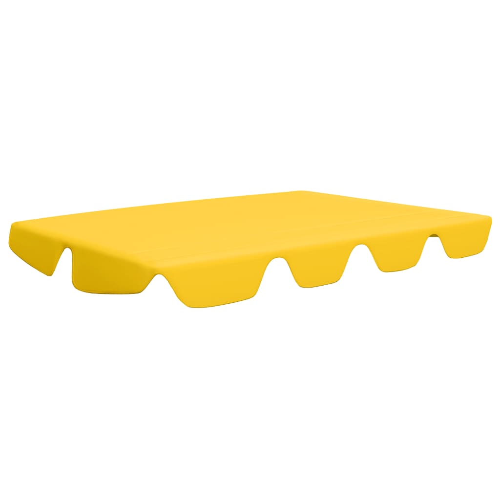 Toldo suplente baloiço jardim 188/168x145/110 cm amarelo - Image 2