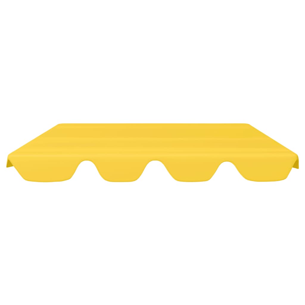 Toldo suplente baloiço jardim 188/168x145/110 cm amarelo - Image 3