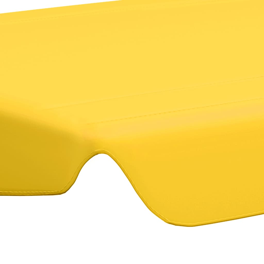 Toldo suplente baloiço jardim 188/168x145/110 cm amarelo - Image 5
