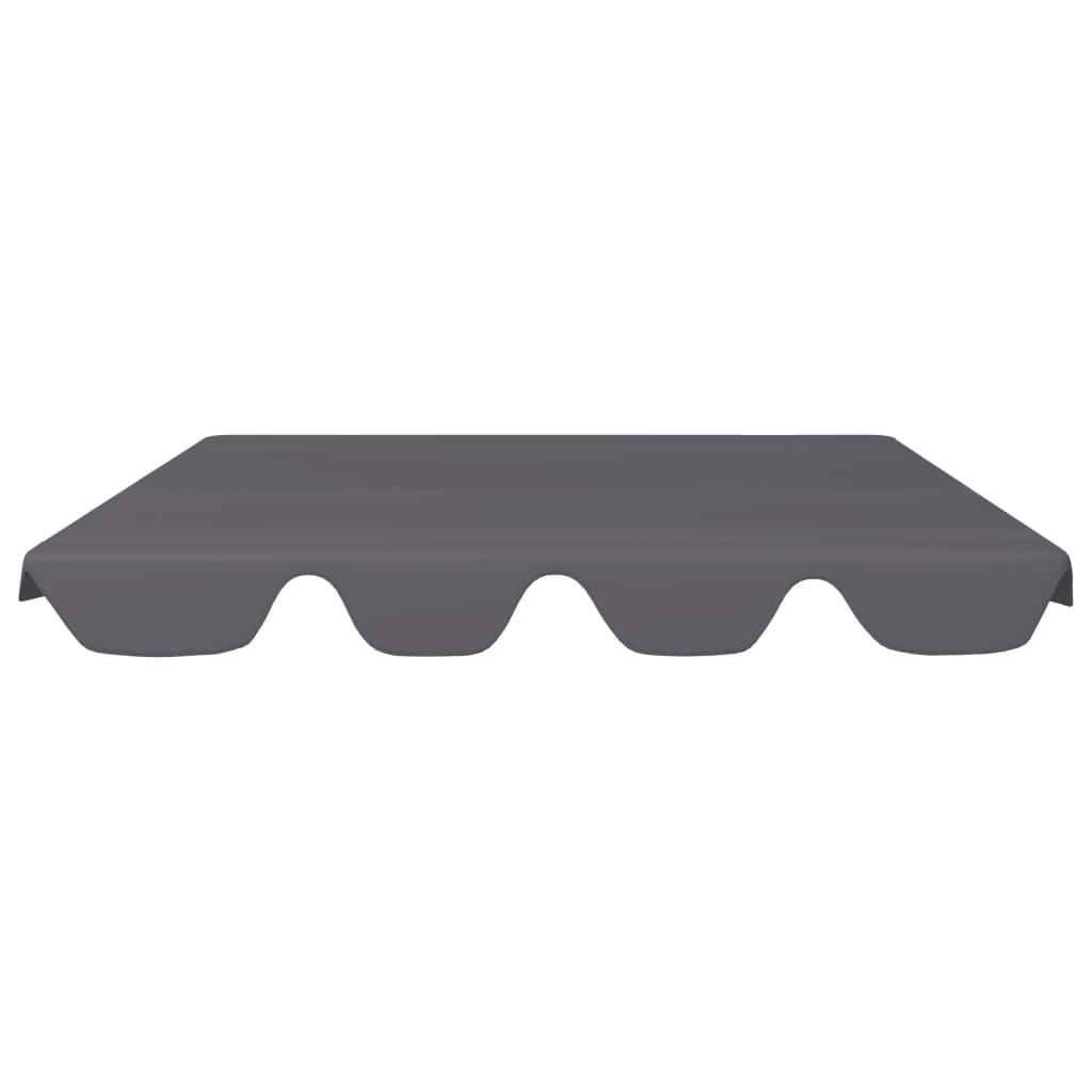 Toldo suplente p/ baloiço de jardim 150/130x105/70 cm antracite - Image 3