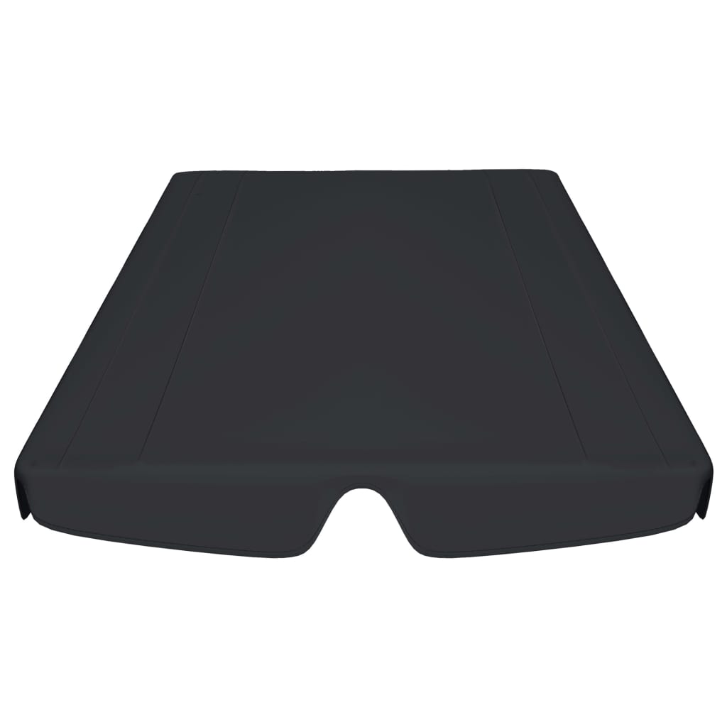 Toldo suplente p/ baloiço de jardim 150/130x105/70 cm preto - Image 4