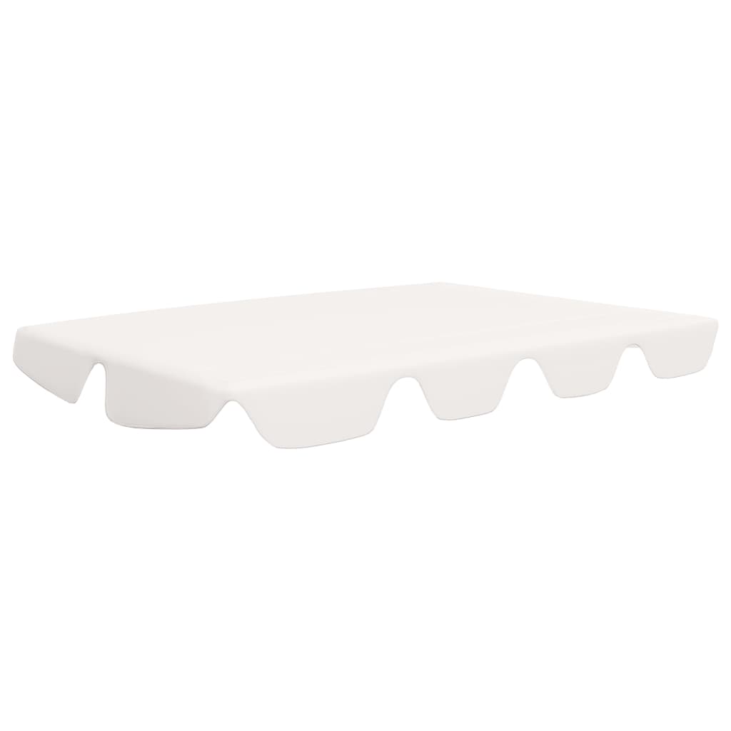 Toldo suplente p/ baloiço de jardim 150/130x105/70 cm branco - Image 2