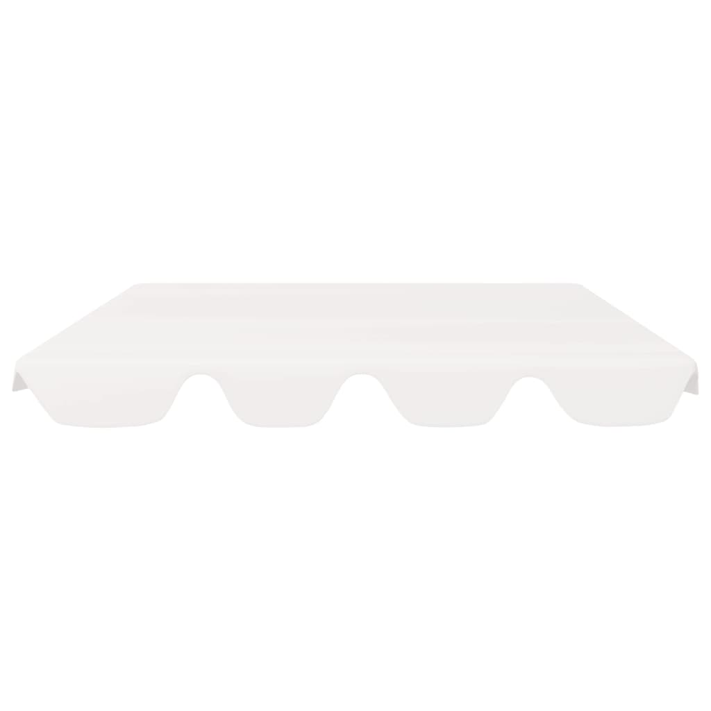 Toldo suplente p/ baloiço de jardim 150/130x105/70 cm branco - Image 3