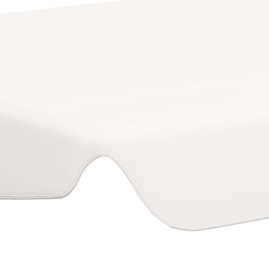 Toldo suplente p/ baloiço de jardim 150/130x105/70 cm branco - Image 5