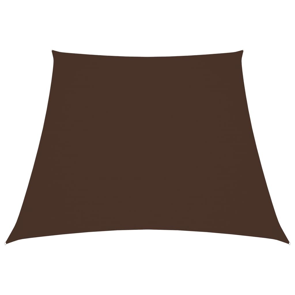 Para-sol estilo vela tecido oxford trapézio 3/4x3 m castanho